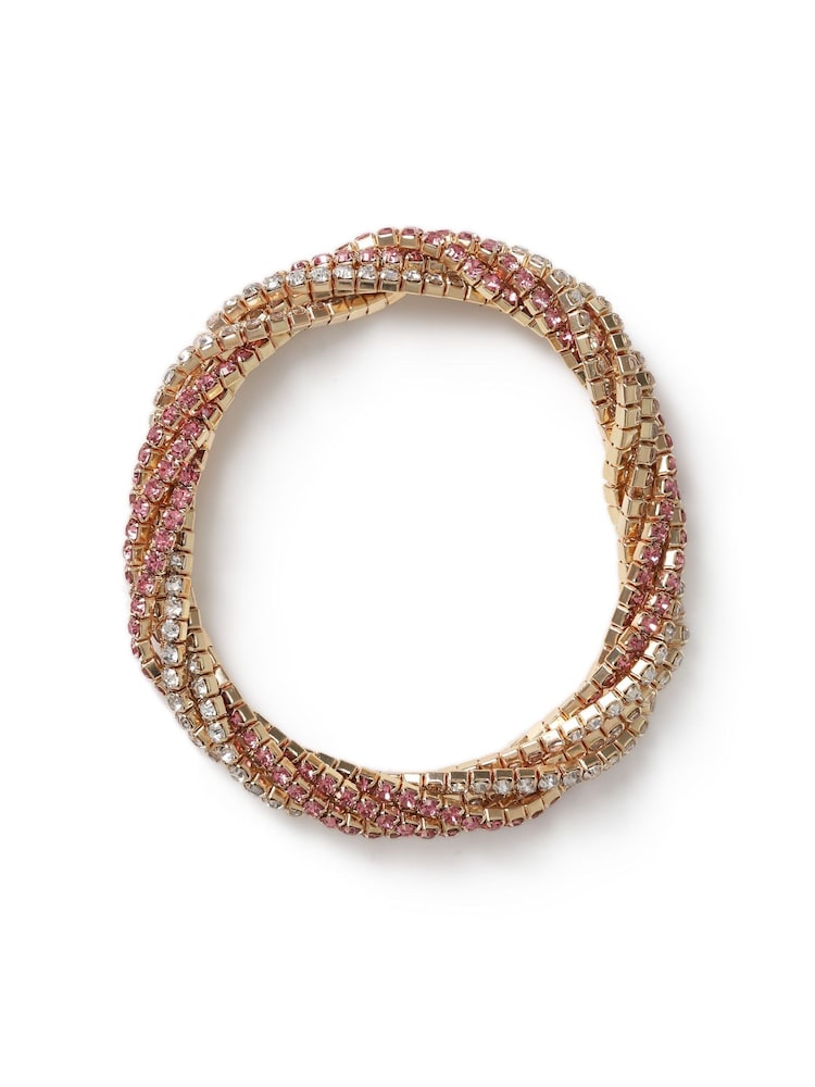 Rhinestone Stretch Twist Bracelet - Bild 3 von 3 Rhinestone Stretch Twist Bracelet - Bild 3 von 3