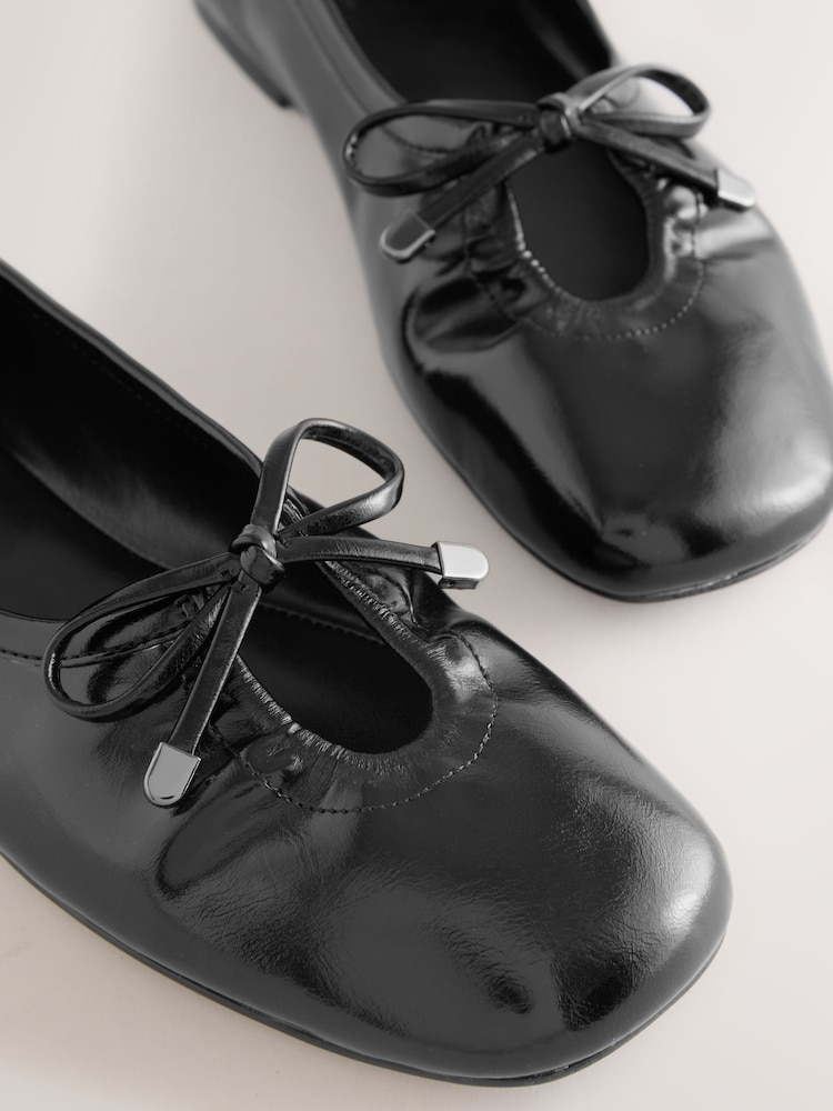 Black Forever Comfort® Tie Up Ballet Shoes - Image 5 of 5 Black Forever Comfort® Tie Up Ballet Shoes - Image 5 of 5