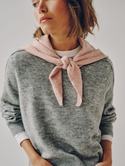 Light Pink Small Triangle Scarf - Image 1 of 7