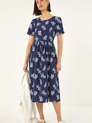 Roman Φλοράλ Τύπωμα/Στάμπα Midi Φόρεμα - Εικόνα 1 από 5