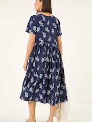 Roman Φλοράλ Τύπωμα/Στάμπα Midi Φόρεμα - Εικόνα 3 από 5