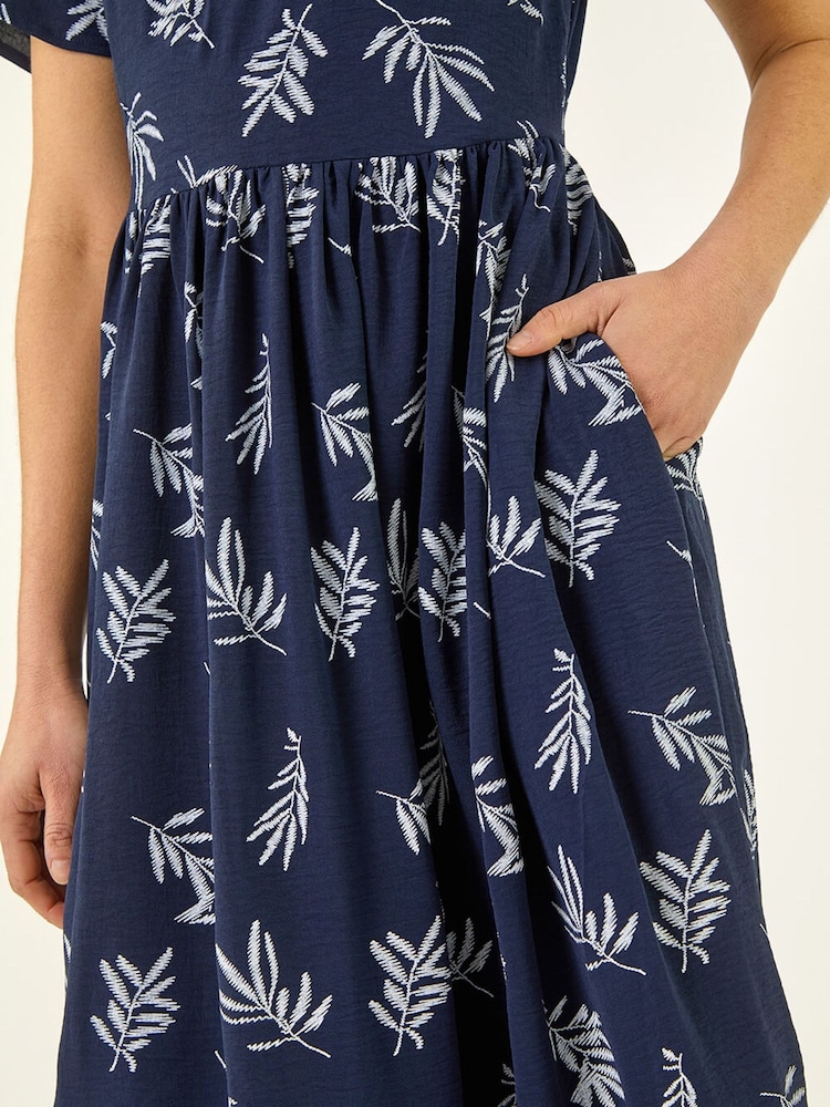 Roman Φλοράλ Τύπωμα/Στάμπα Midi Φόρεμα - Εικόνα 5 από 5