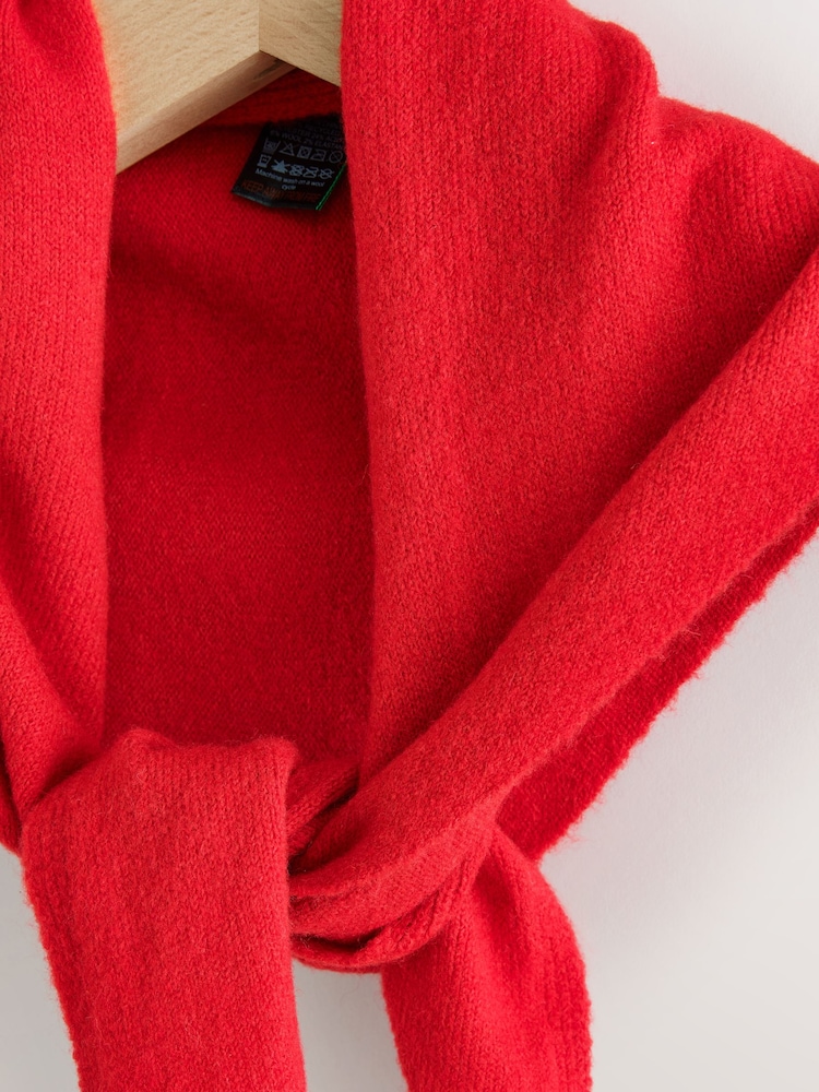 Red Small Triangle Scarf - Image 2 of 3
