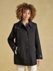 Schwarz - Rainmore Waterproof Button Through Raincoat - Bild 1 von 12
