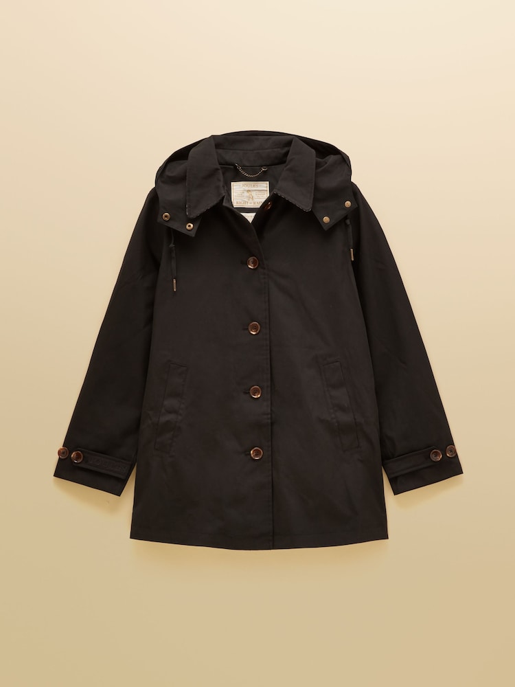Schwarz - Rainmore Waterproof Button Through Raincoat - Bild 12 von 12