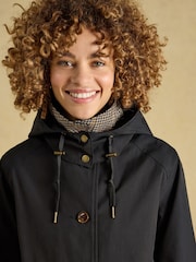 Schwarz - Rainmore Waterproof Button Through Raincoat - Bild 6 von 12