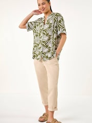 Roman Green Petite Button Blouse - Image 2 of 5