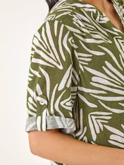 Roman Green Petite Button Blouse - Image 5 of 5