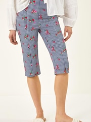 Roman Floral Beng Crop Trousers - Imagen 4 de 5
