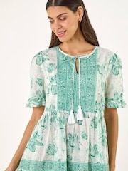 グリーン - Roman フローラルティアードタイドレス - 画像 4 / 5