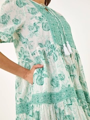 グリーン - Roman フローラルティアードタイドレス - 画像 5 / 5