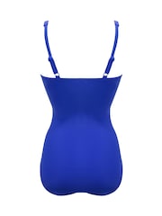 Pour Moi Ultramarine Tall Santa Barbara Ruched Tummy Control Swimsuit - Image 4 of 4