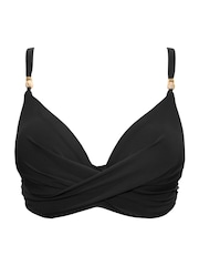 Pour Moi Black Non Padded Tulum Luxe Matte Bikini Top - Image 3 of 4