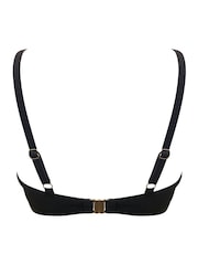 Pour Moi Black Non Padded Tulum Luxe Matte Bikini Top - Image 4 of 4