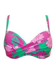Berde/Pink - Ibuhos Moi Free Spirit Bikini Top - Larawan 3 ng 4
