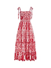 Pour Moi White Hallie Tie Strap Tiered Maxi Dress - Image 3 of 4