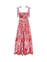 Pour Moi White Hallie Tie Strap Tiered Maxi Dress - Image 4 of 4