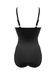 Pour Moi Black Brighton V-Neck Tummy Control Swimsuit - Image 4 of 4