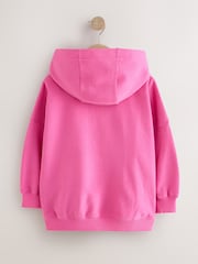 Bright Pink Hoodie (3-16yrs) - Image 2 of 4