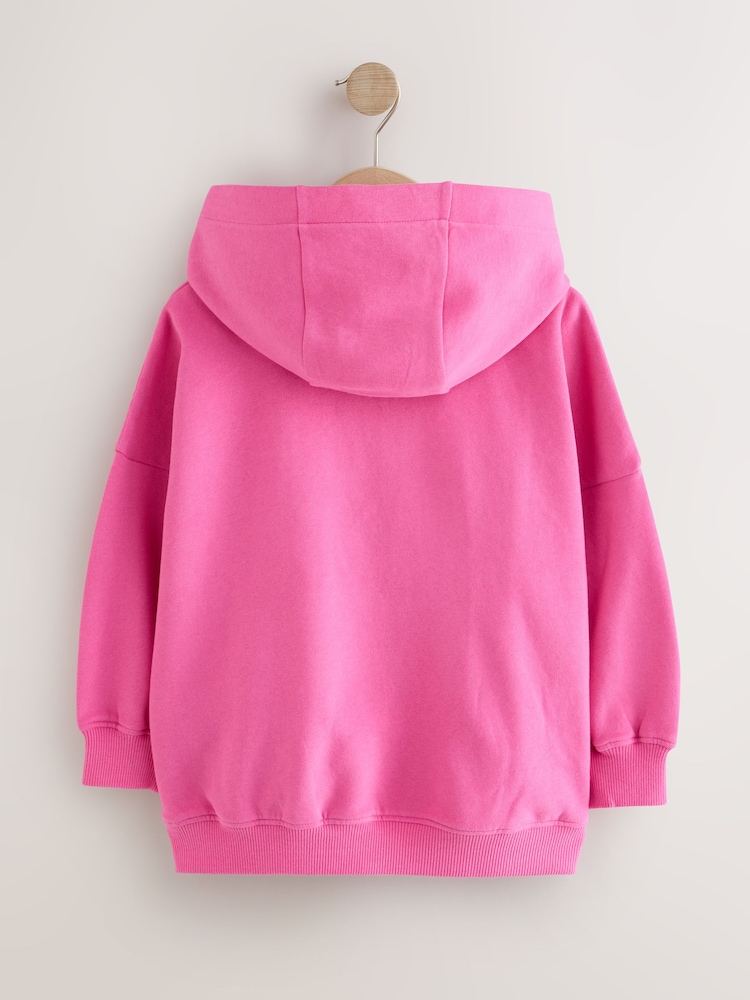 Bright Pink Hoodie (3-16yrs) - Image 2 of 4