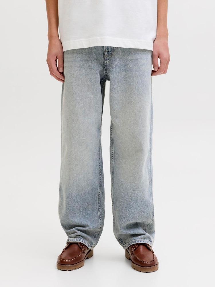 JACK & JONES JUNIOR Blue Baggy Alex Fit Jeans - Image 1 of 5