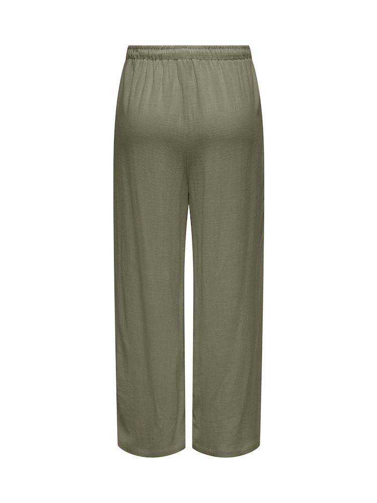 Only – gerade geschnittene Hose aus Leinenmischung - Bild 4 von 4