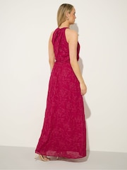 Long Tall Sally Red Embellished Halterneck Maxi Dress - Image 3 of 6