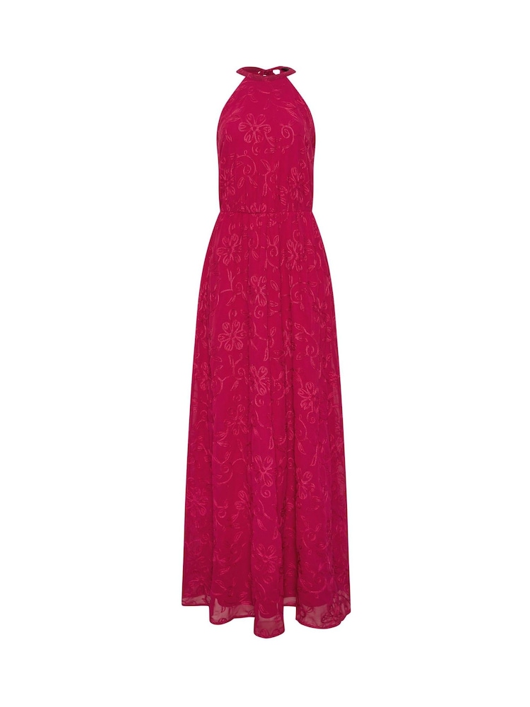 Long Tall Sally Red Embellished Halterneck Maxi Dress - Image 6 of 6