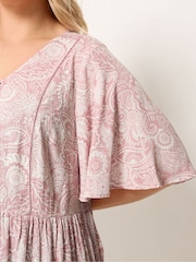 Yours Curve Angel Sleeve Boho Top - Imagen 4 de 5
