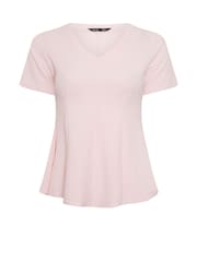 Yours Curve Pink Limited V-Neck Corset Shaping Top - Image 5 of 5