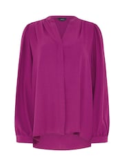 M&Co Purple Notch Neck Blouse - Image 5 of 5