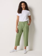 M&Co Green Cropped Carpenter Trousers - Image 3 of 5