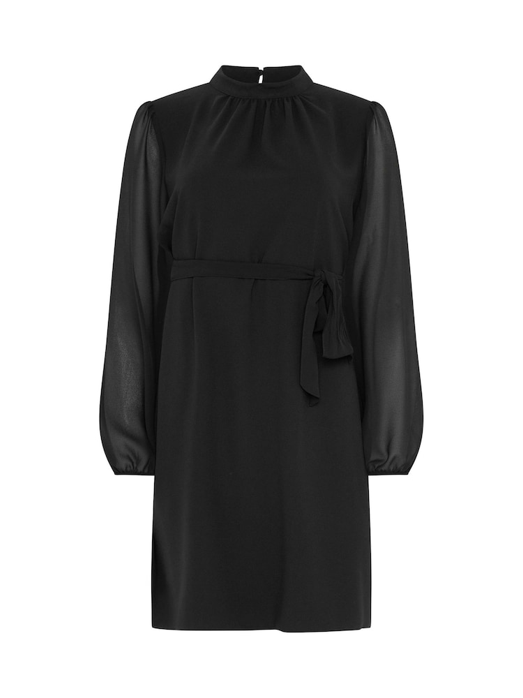 Черный - Платье-туника с поясом M&Co - Изображение 5 5