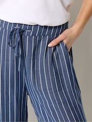 M&Co Blue Dobby Stripe Culottes - Image 4 of 5