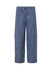 M&Co Blue Dobby Stripe Culottes - Image 5 of 5
