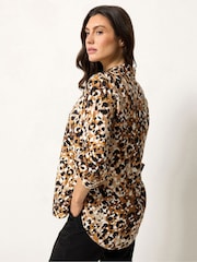 M&Co Brown Animal Print Shirt - Image 3 of 5