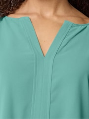 M&Co Green Frill Sleeve Blouse - Image 4 of 5