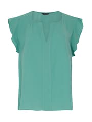 M&Co Green Frill Sleeve Blouse - Image 5 of 5