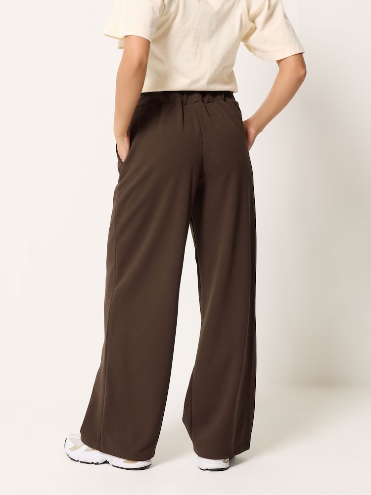 PixieGirl Petite 3 Button Scuba Wide Leg Trousers - Imagen 2 de 5