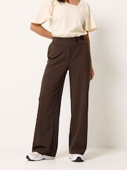 PixieGirl Petite 3 Button Scuba Wide Leg Trousers - Imagen 3 de 5