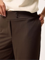 PixieGirl Petite 3 Button Scuba Wide Leg Trousers - Imagen 4 de 5