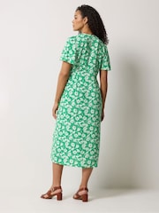 M&Co Green Midi Tea Dress - Image 3 of 5