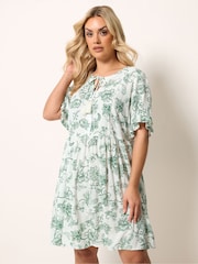 Yours Curve Green Desert Dress - Image 1 of 5