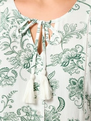 Yours Curve Green Desert Dress - Image 4 of 5