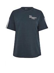 Yours Curve Blue Motivation Club Active T-Shirt - Image 6 of 7