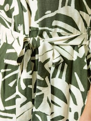 M&Co Green Leaf Print Tunic Shirt - Image 4 of 5
