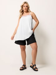 Yours Curve White Ric-Rac Cami - Image 2 of 5