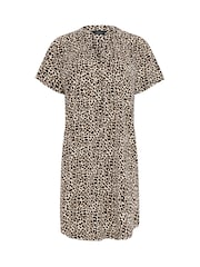 Коричневый - M&Co Notch Neck Mini Dress - Изображение 5 5