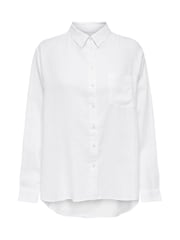 ONLY 長袖 リネンブレンド カジュアルシャツ - 画像 4 / 5