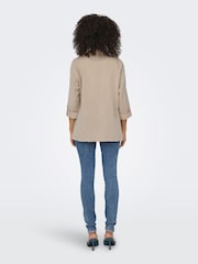 ONLY Safari Khaki Loose Fit Blazer With Buttoned Cuffs - Image 2 of 7